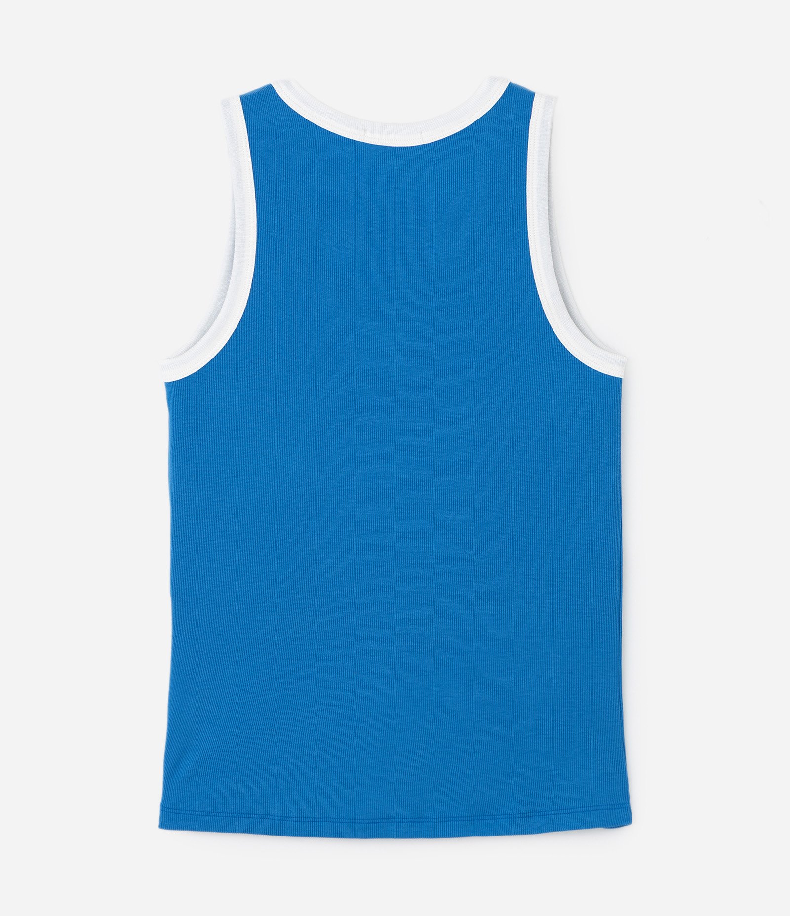 Blusa Alongada com Viés Contrastantes Curve e Plus Size Azul 2