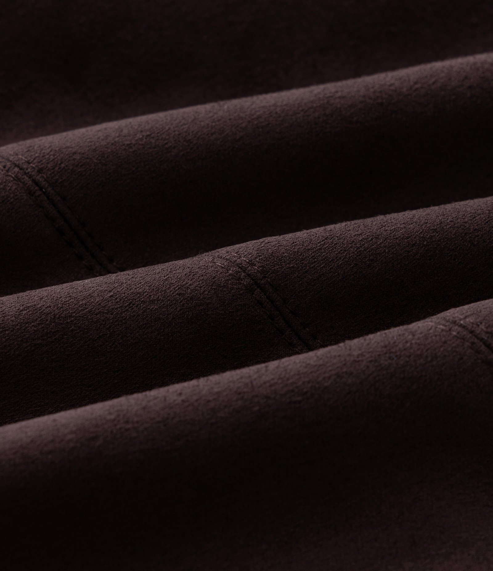 Calça Reta em Suede com 5 Bolsos Curve & Plus Size Marrom 3