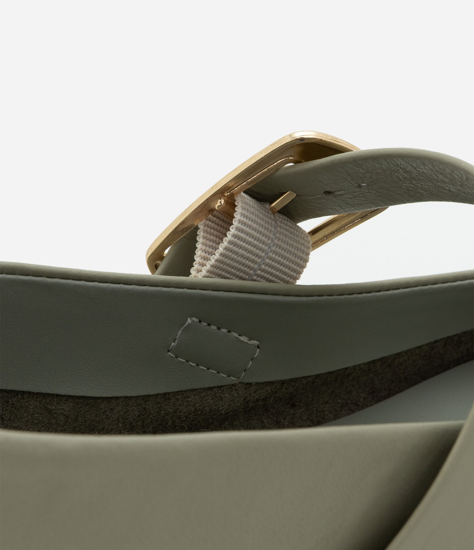 Sapatilha Couro com Fivela Quadrada Verde 4