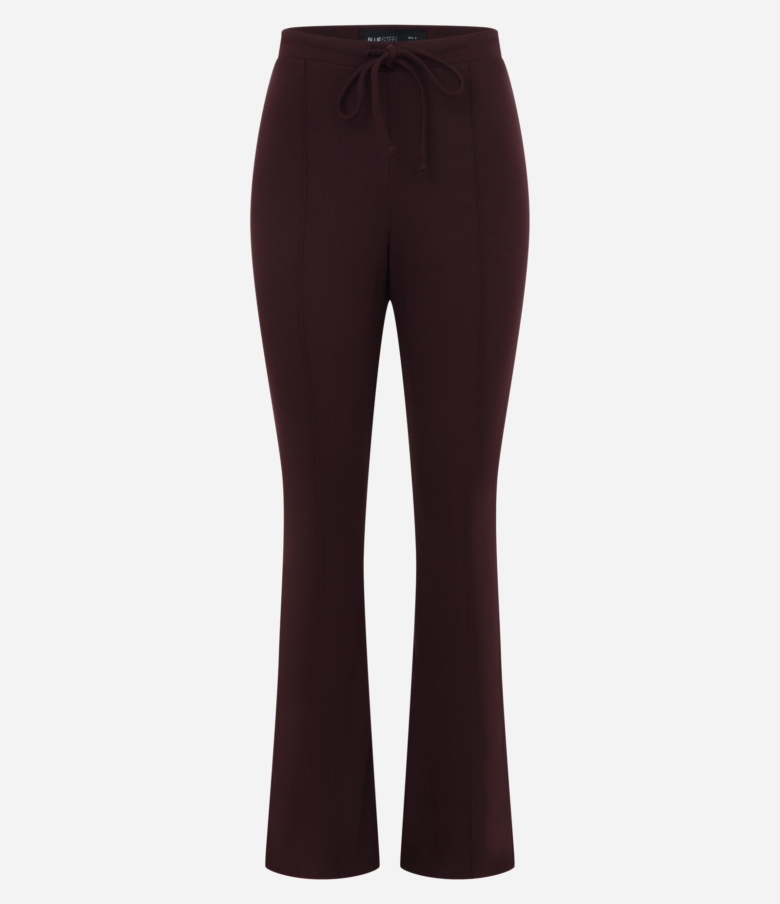 Calça Flare Alfaiataria em Viscose com Amarração Vinho 4