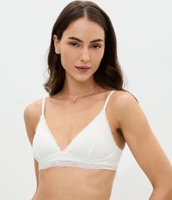 Sutiã Top em Modal com Renda