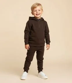 Conjunto Infantil Jaqueta e Calça  em Fleece – Tam 1 a 5/6 Anos