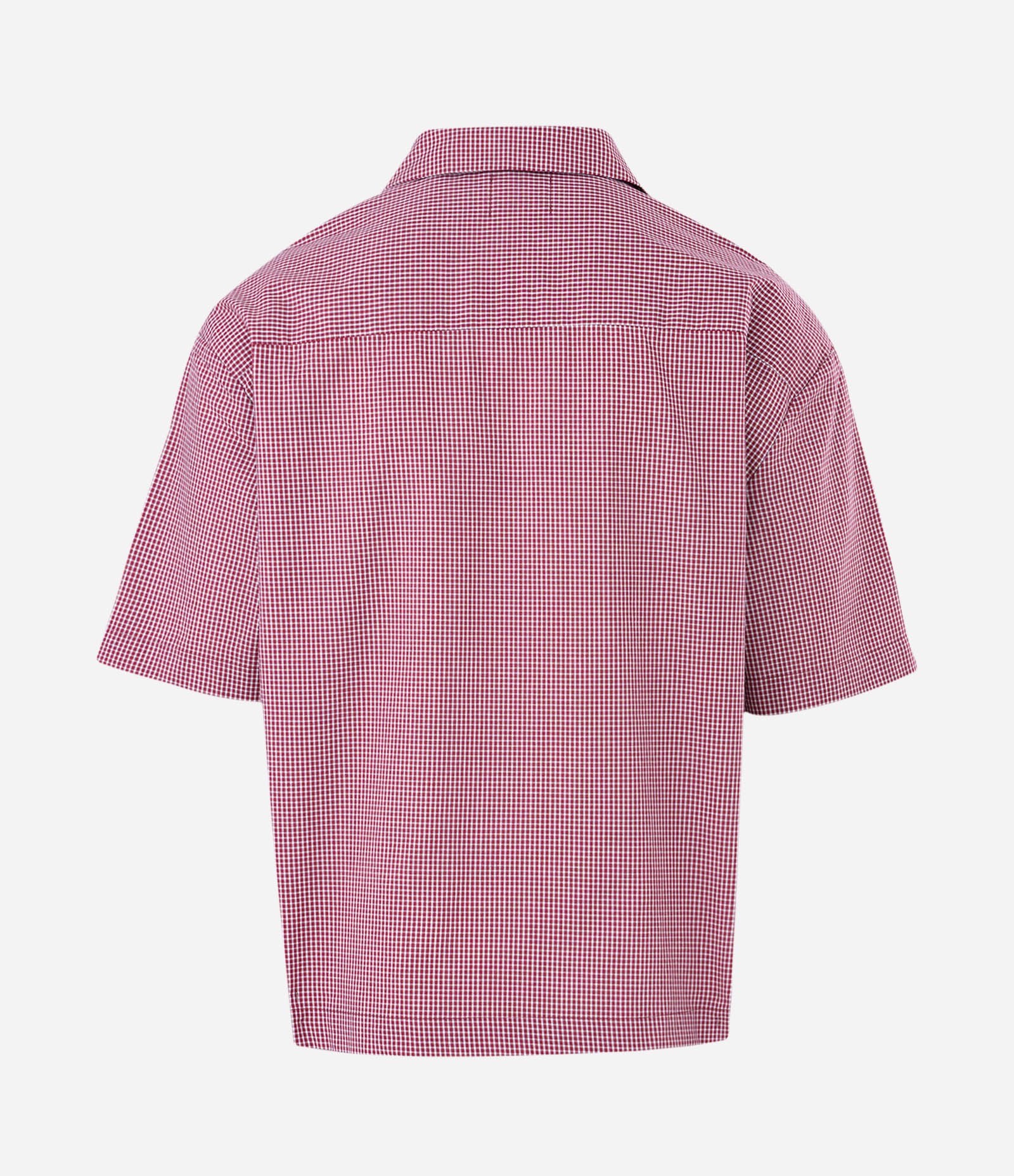 Camisa Oversized Xadrez em Algodão com Estampa Lettering Breakout Vermelho 4