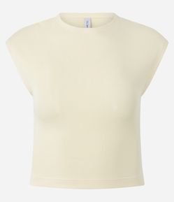 Blusa sem Manga em Ribana com Textura Caneladinha