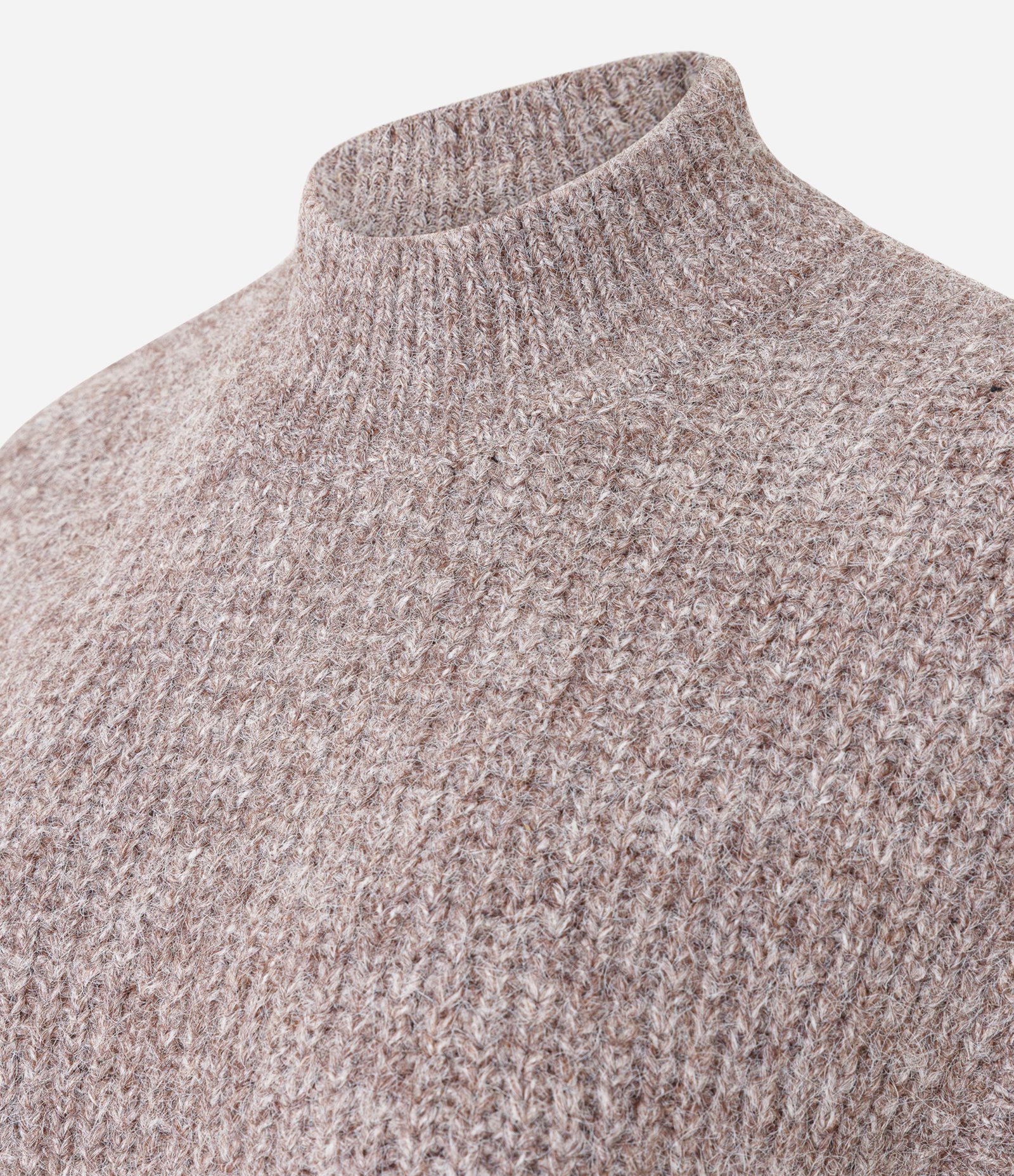 Colete Alongado em Tricô com Mini Golinha Rosa 2