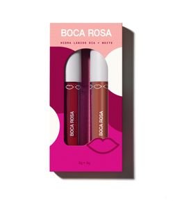 Combo Gloss Labial Dia Noite Boca Rosa Hidralabios