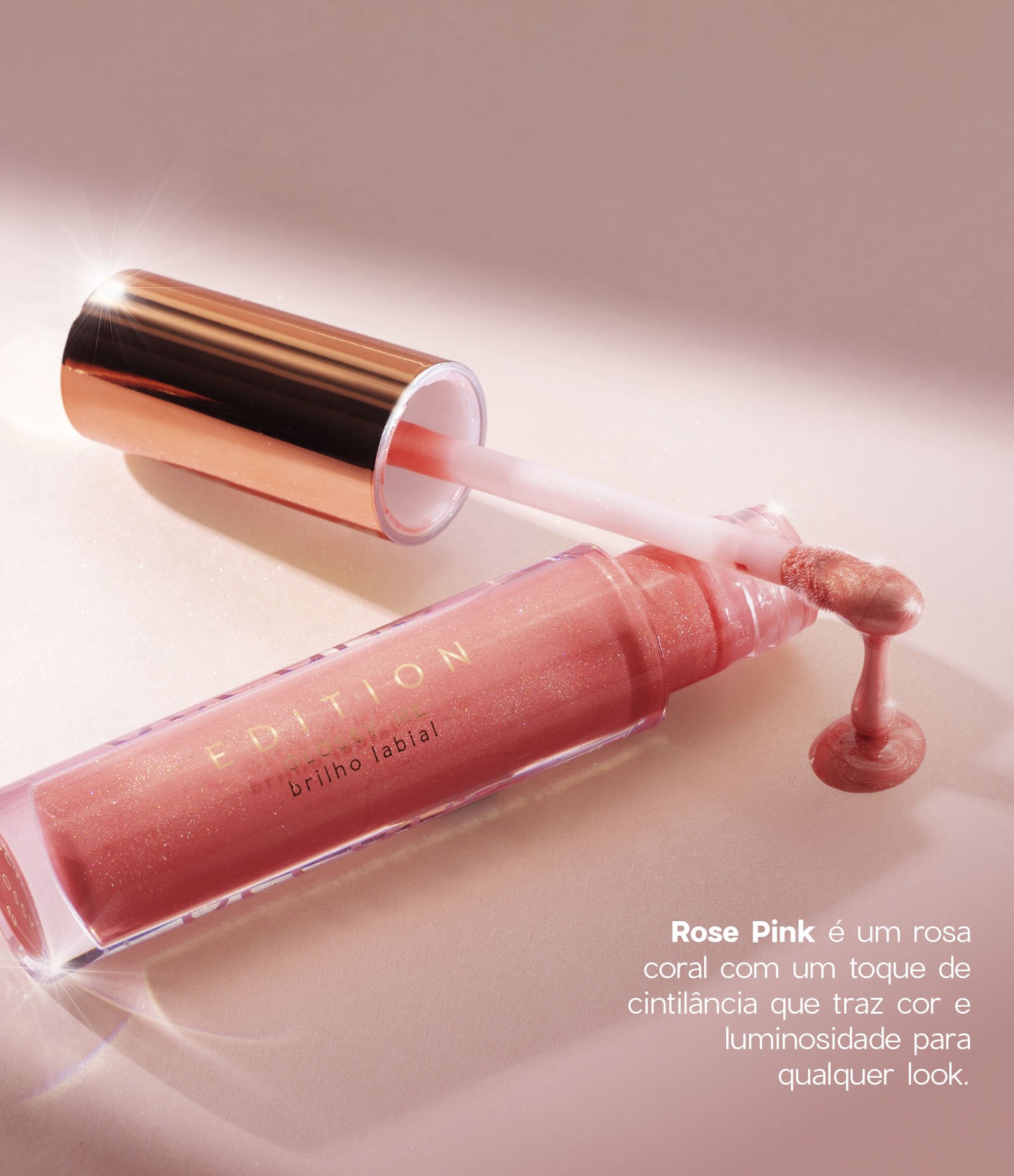 Brilho Labial Glossy Me Oceane Pink 5