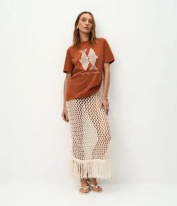 Saída de Praia Saia Longa com Ponto Rede