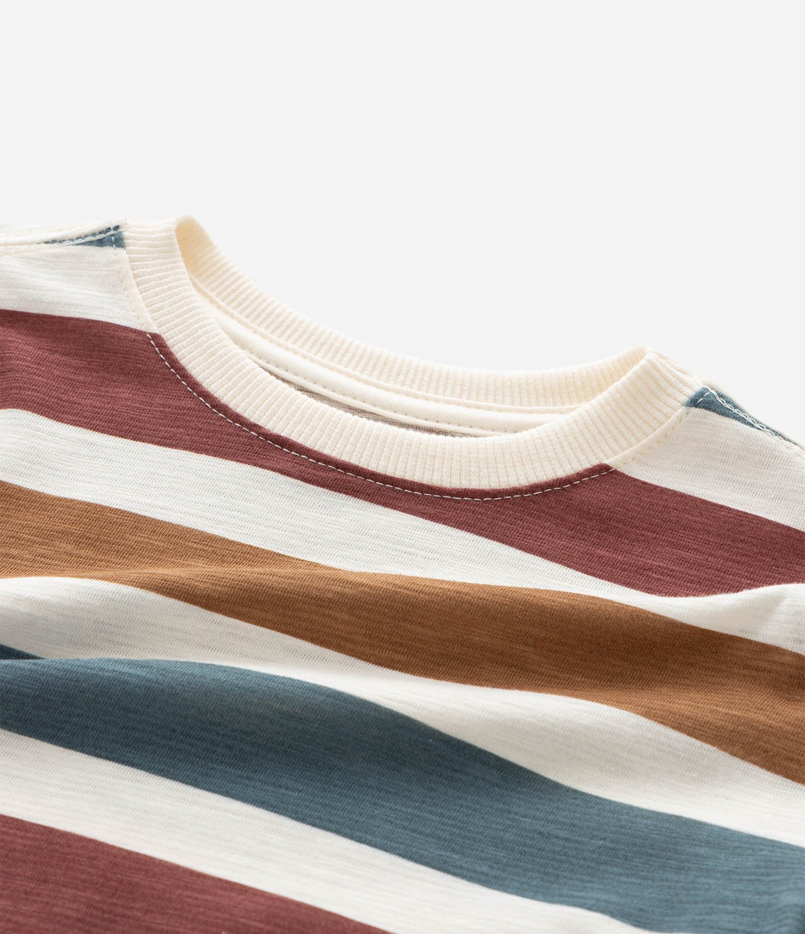 Camiseta Infantil com Listras Full Print – Tam 1 a 5/6 Anos Multicores 6