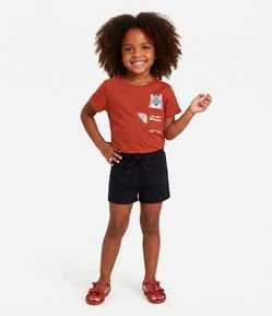 Camiseta Infantil com Bolsinho Interativo – Tam 1 a 5/6 Anos