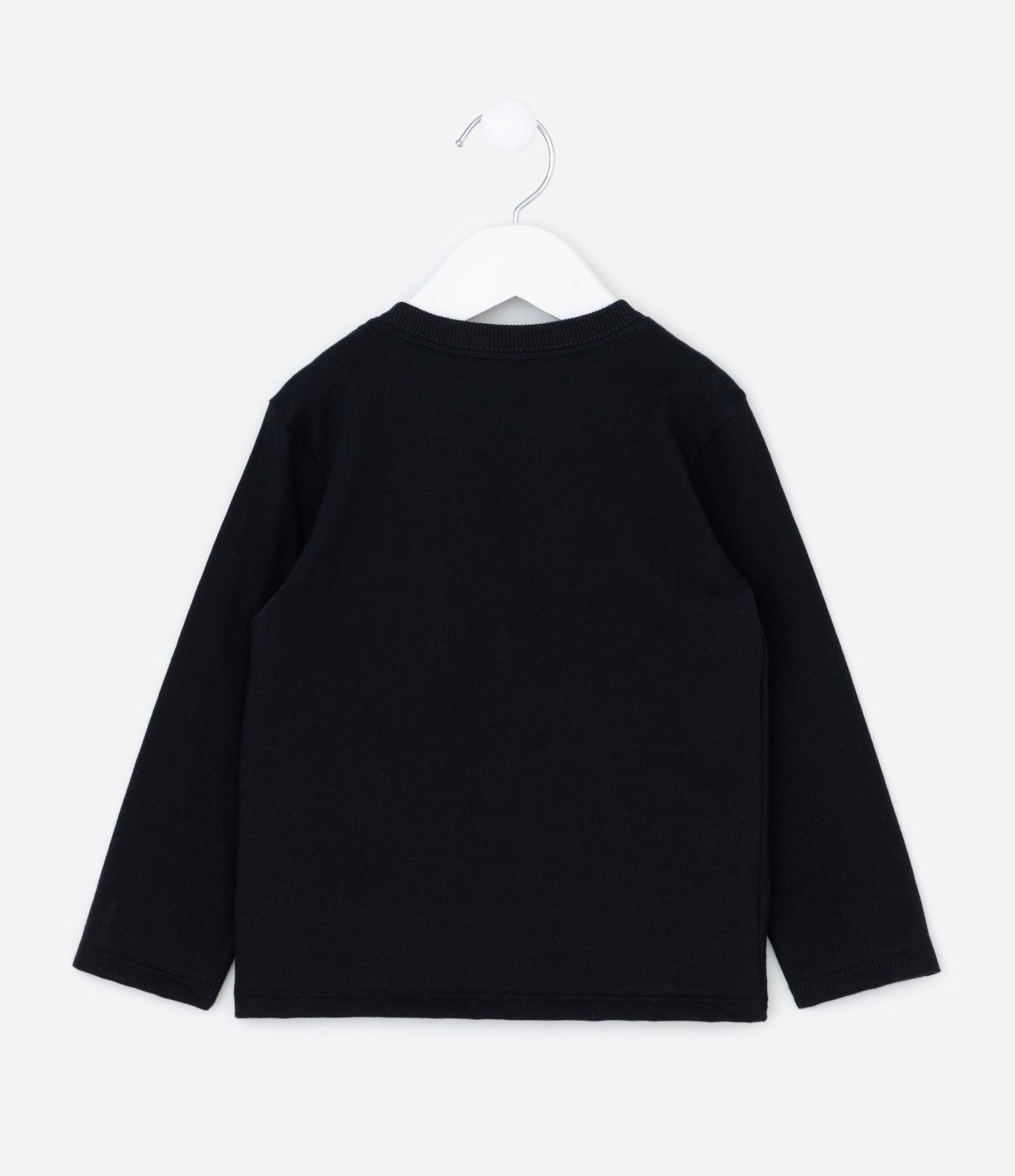 Camiseta Infantil com Bolsinho e Estampa Animal – Tam 1 a 6 Anos Preto 2