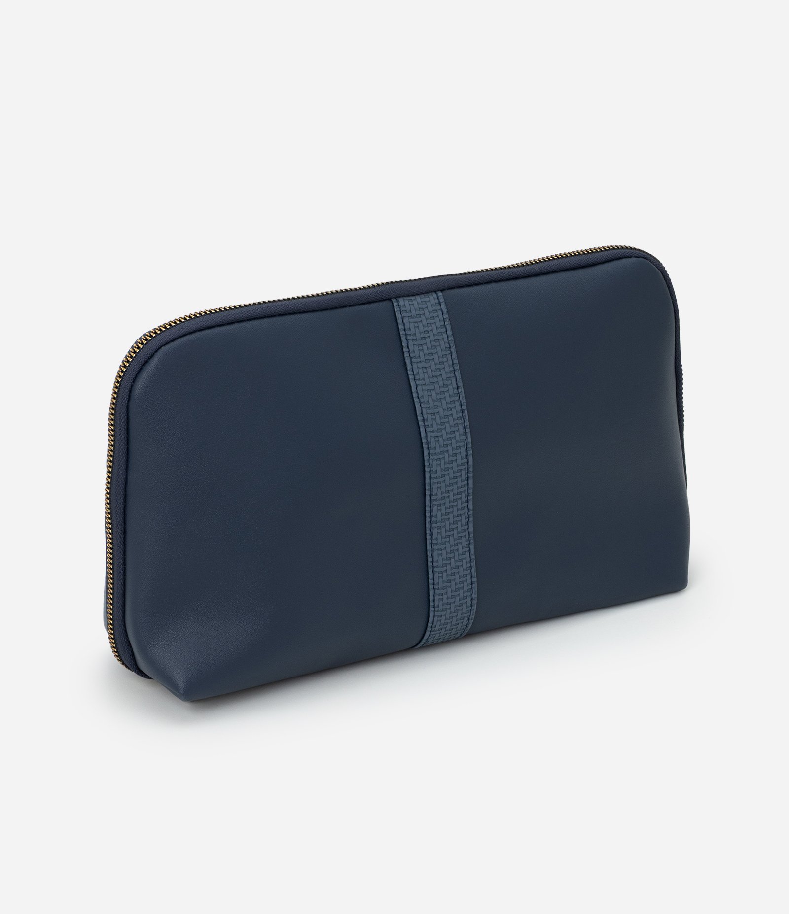 Necessaire Retangular Grande em PU Azul 1