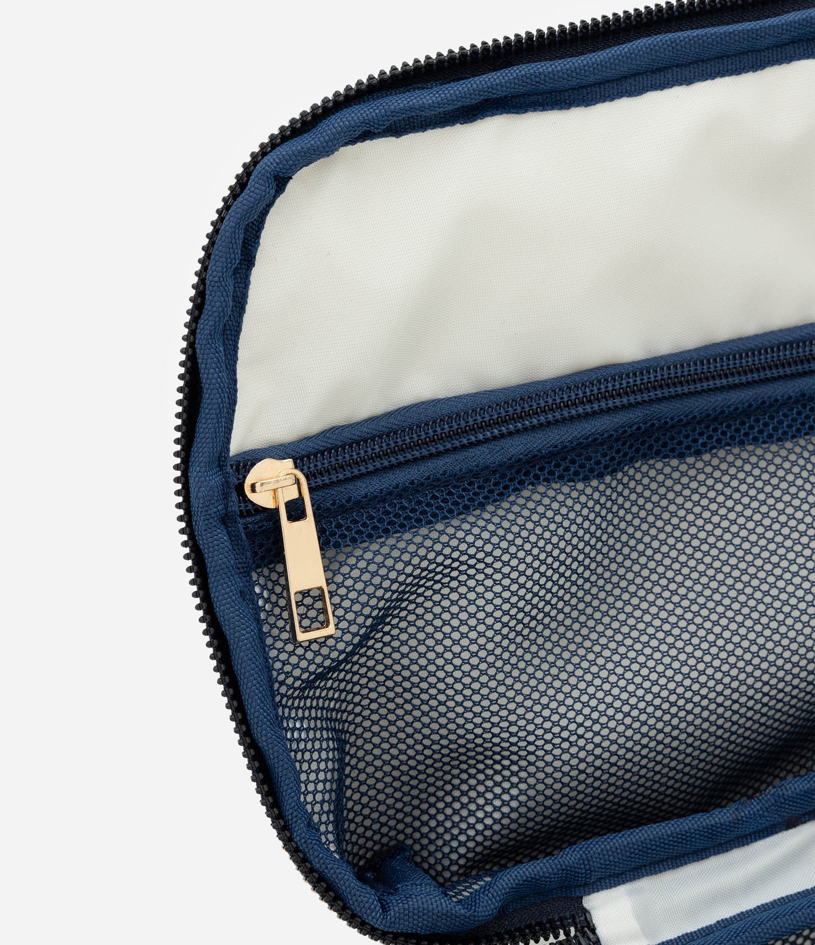 Necessaire Retangular Grande em PU Azul 5