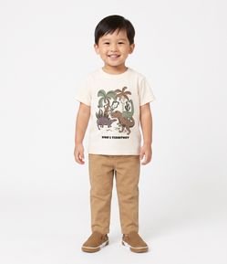 Camiseta Infantil com Estampa de Dinossauros – Tam 1 a 6 Anos