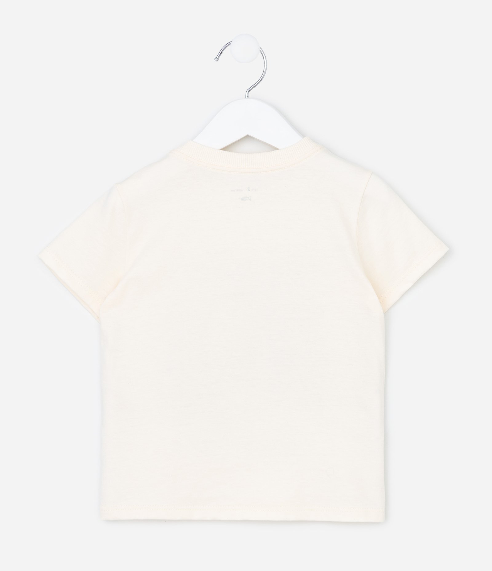 Camiseta Infantil com Estampa de Dinossauros – Tam 1 a 6 Anos Off White 2