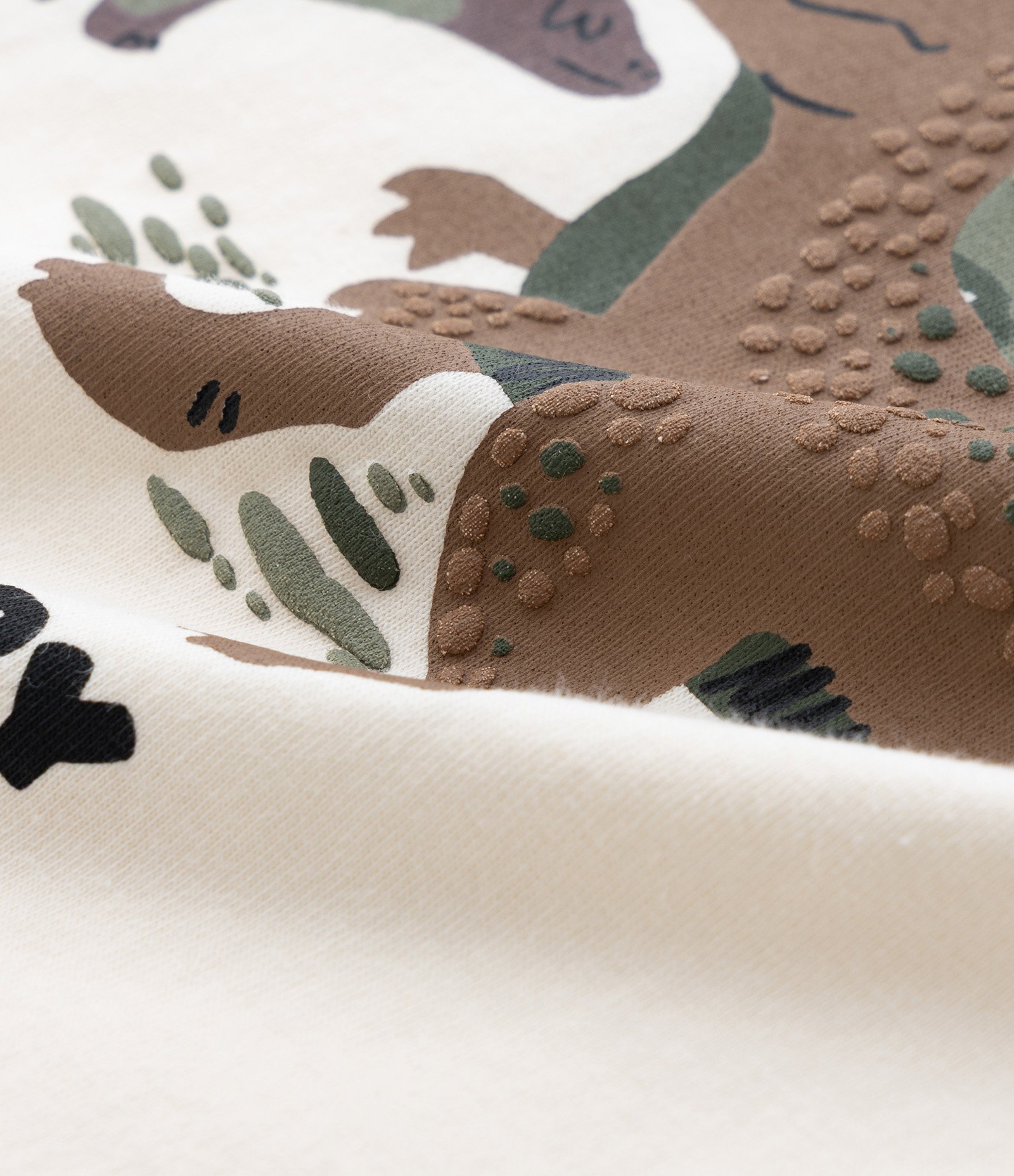 Camiseta Infantil com Estampa de Dinossauros – Tam 1 a 6 Anos Off White 3