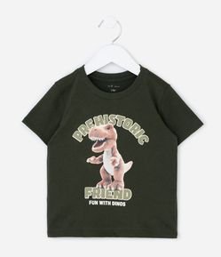 Camiseta Infantil com Estampa Dino Prehistoric – Tam 1 a 6 Anos