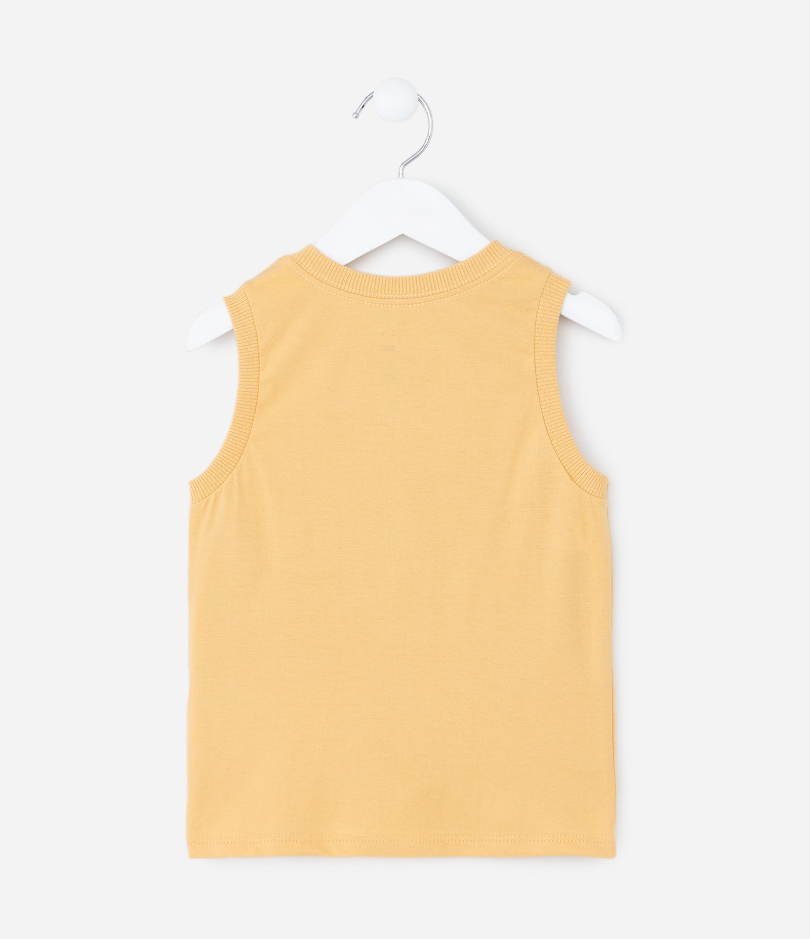 Regata Infantil com Estampa de Rinoceronte – Tam 1 a 5/6 Anos Amarelo Claro 2