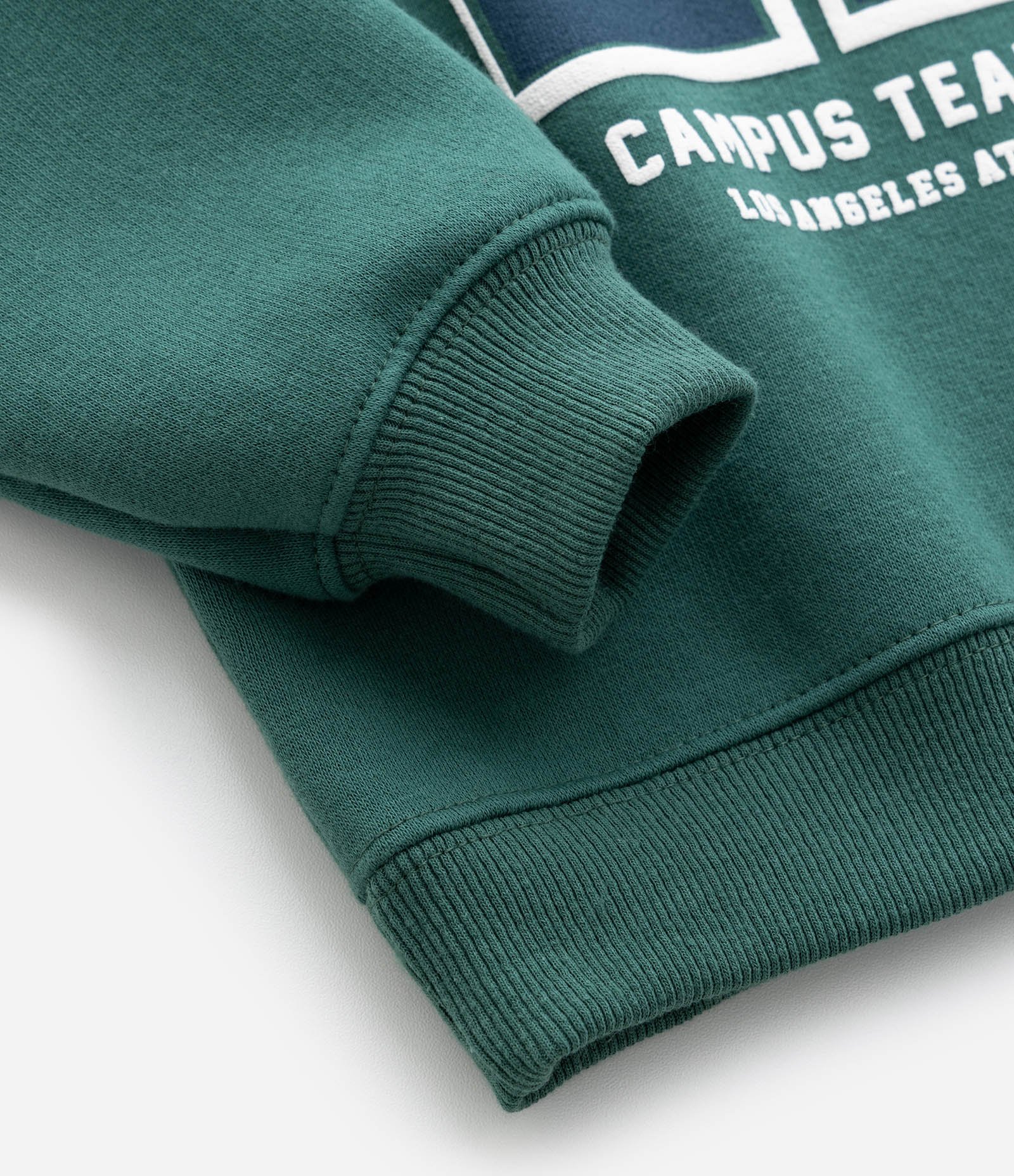 Conjunto Infantil em Moletom com Estampa Lettering College – Tam 1 a 5/6 Anos Verde 8