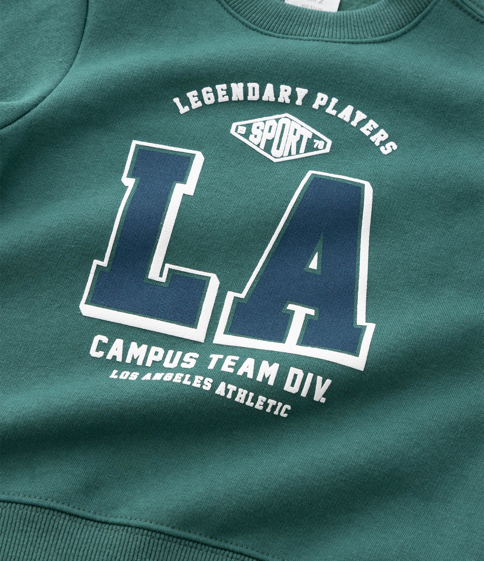 Conjunto Infantil em Moletom com Estampa Lettering College – Tam 1 a 5/6 Anos Verde 11