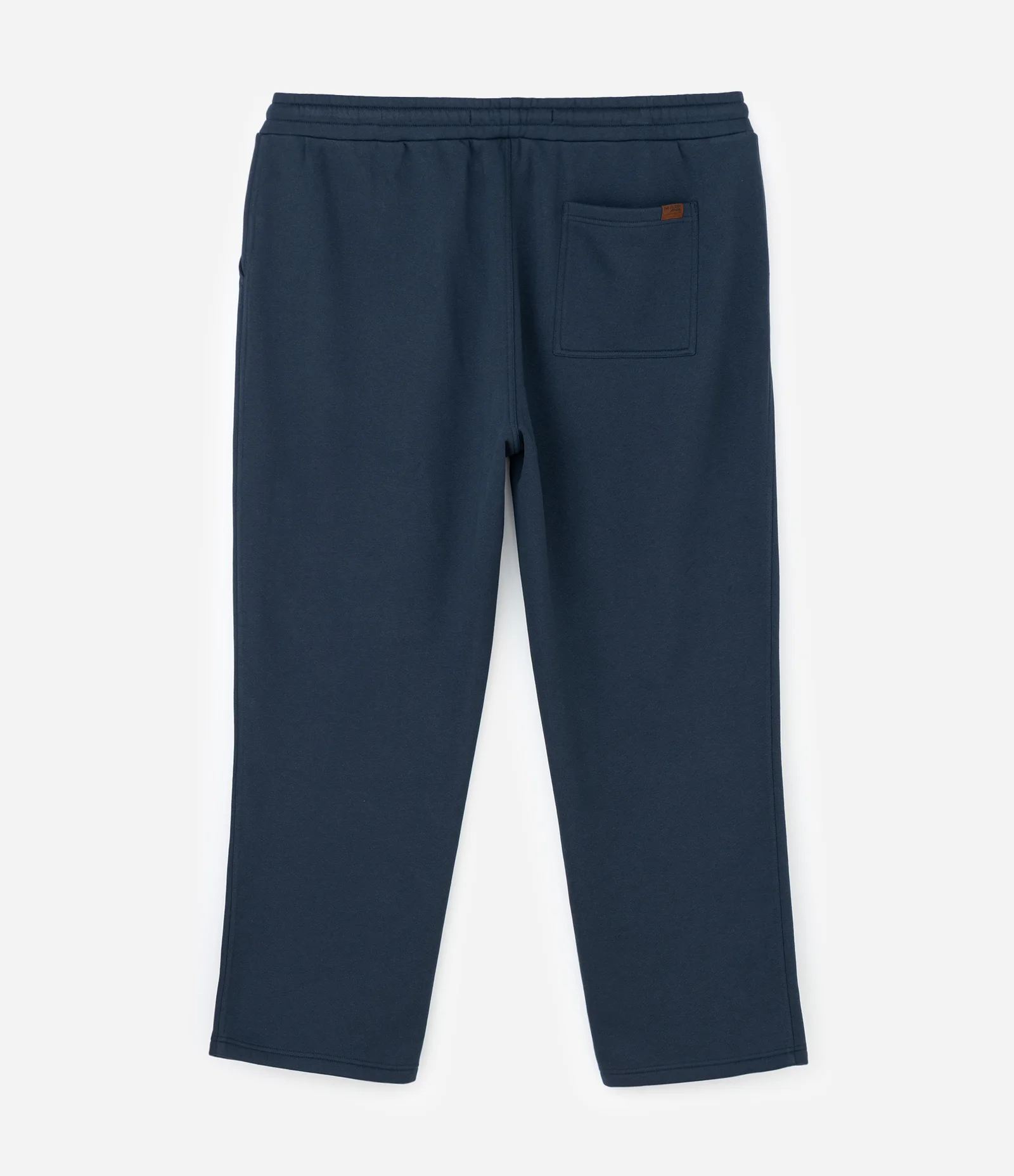 Calça Reta em Moletom com Bolsos e Amarração no Cós Azul Marinho 2