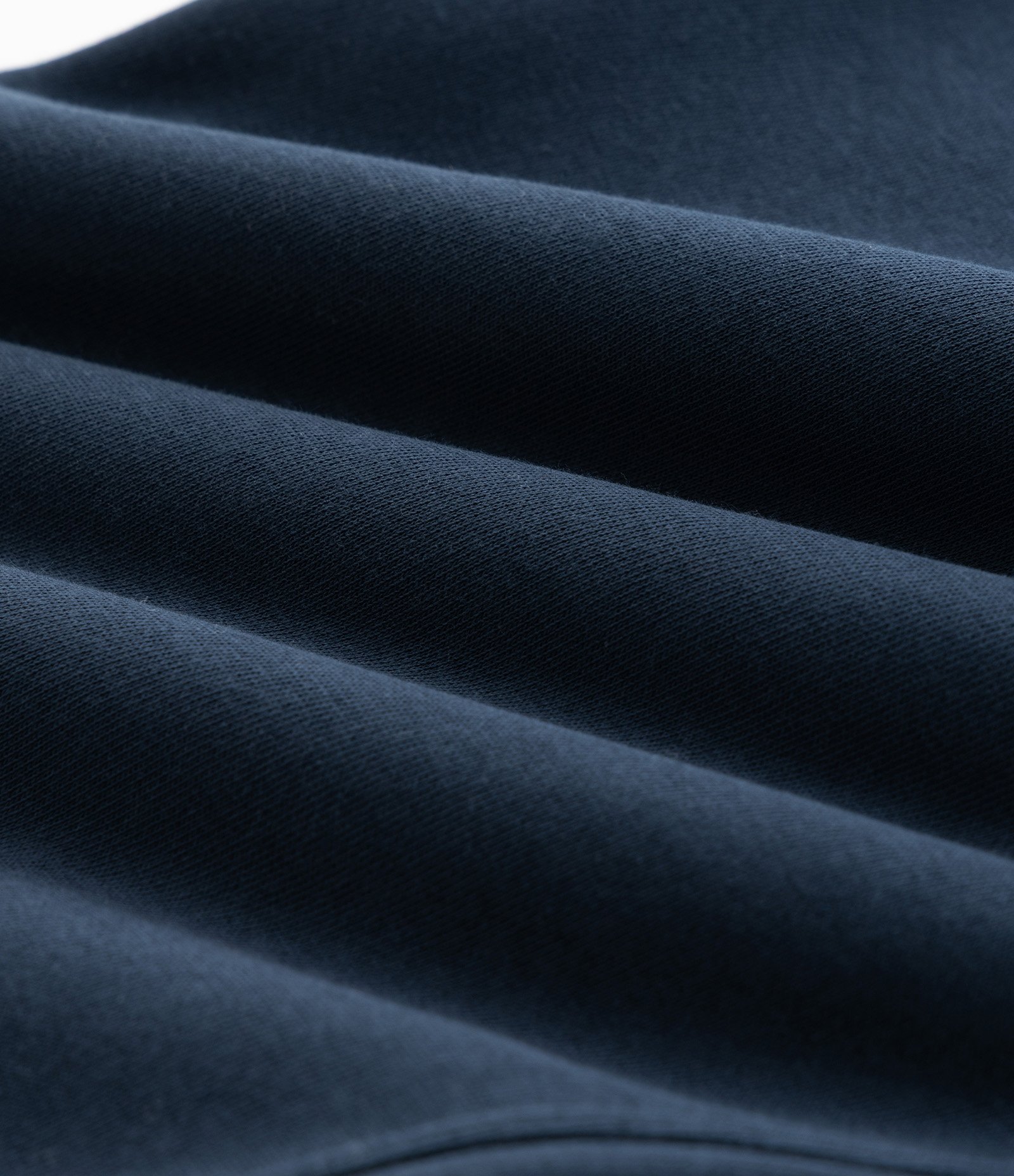 Calça Reta em Moletom com Bolsos e Amarração no Cós Azul Marinho 3