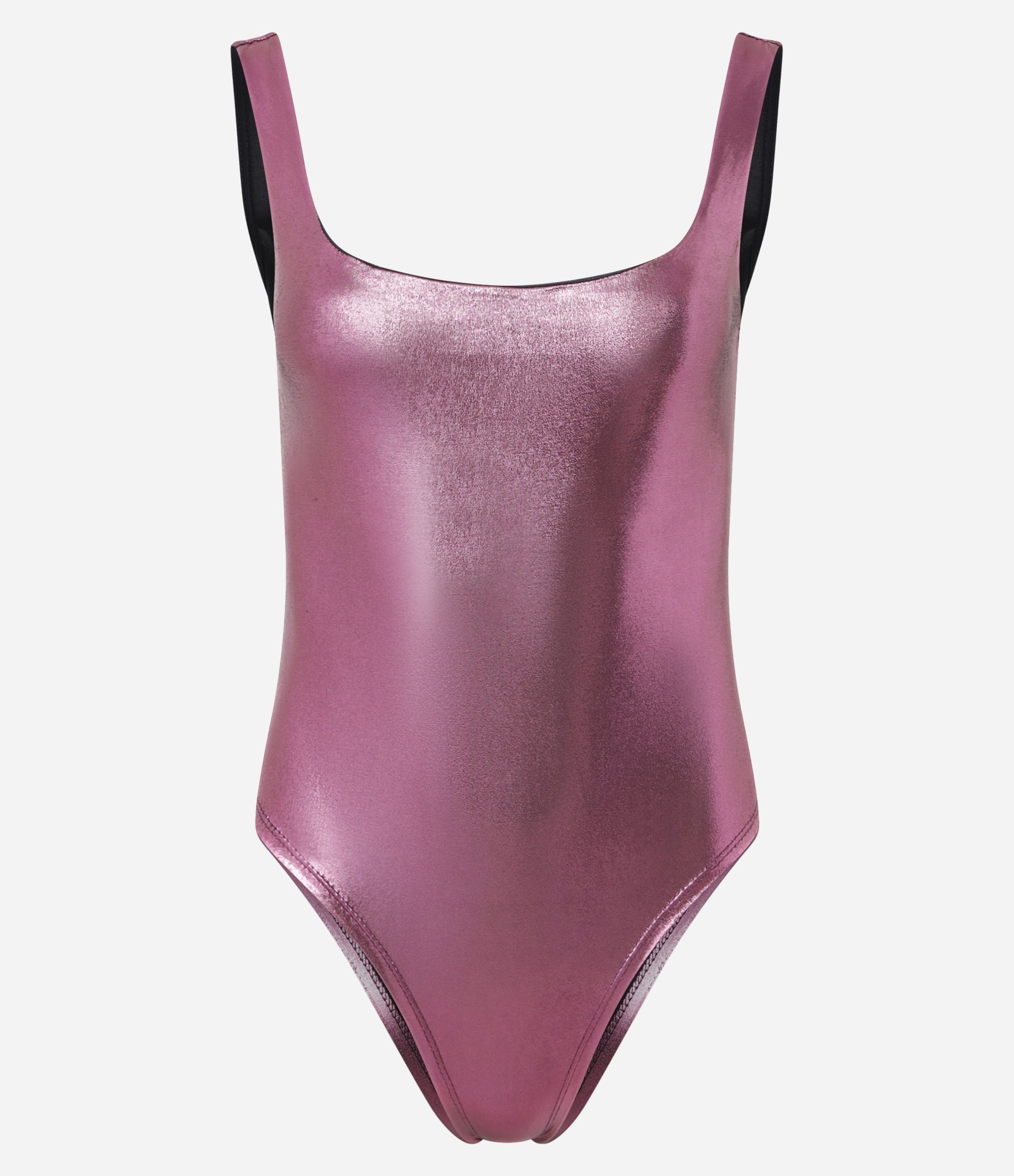 Body Ajustado em Flamê com Metalizado Holográfico Rosa 5