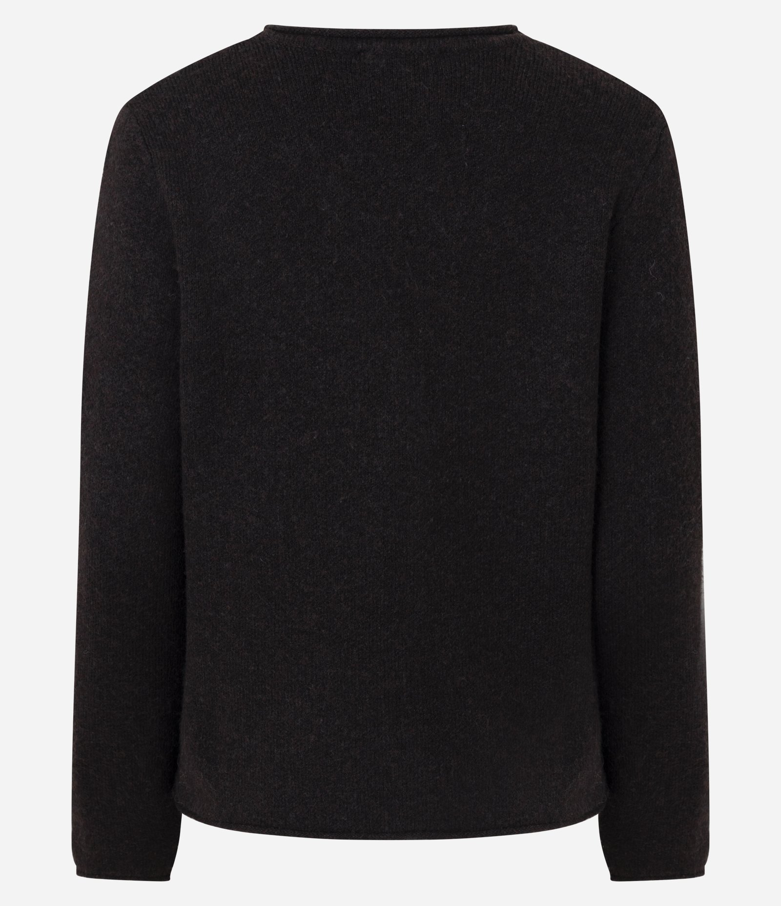 Cardigan em Tricô com Fechamento Frontal em Botões Marrom Escuro 7