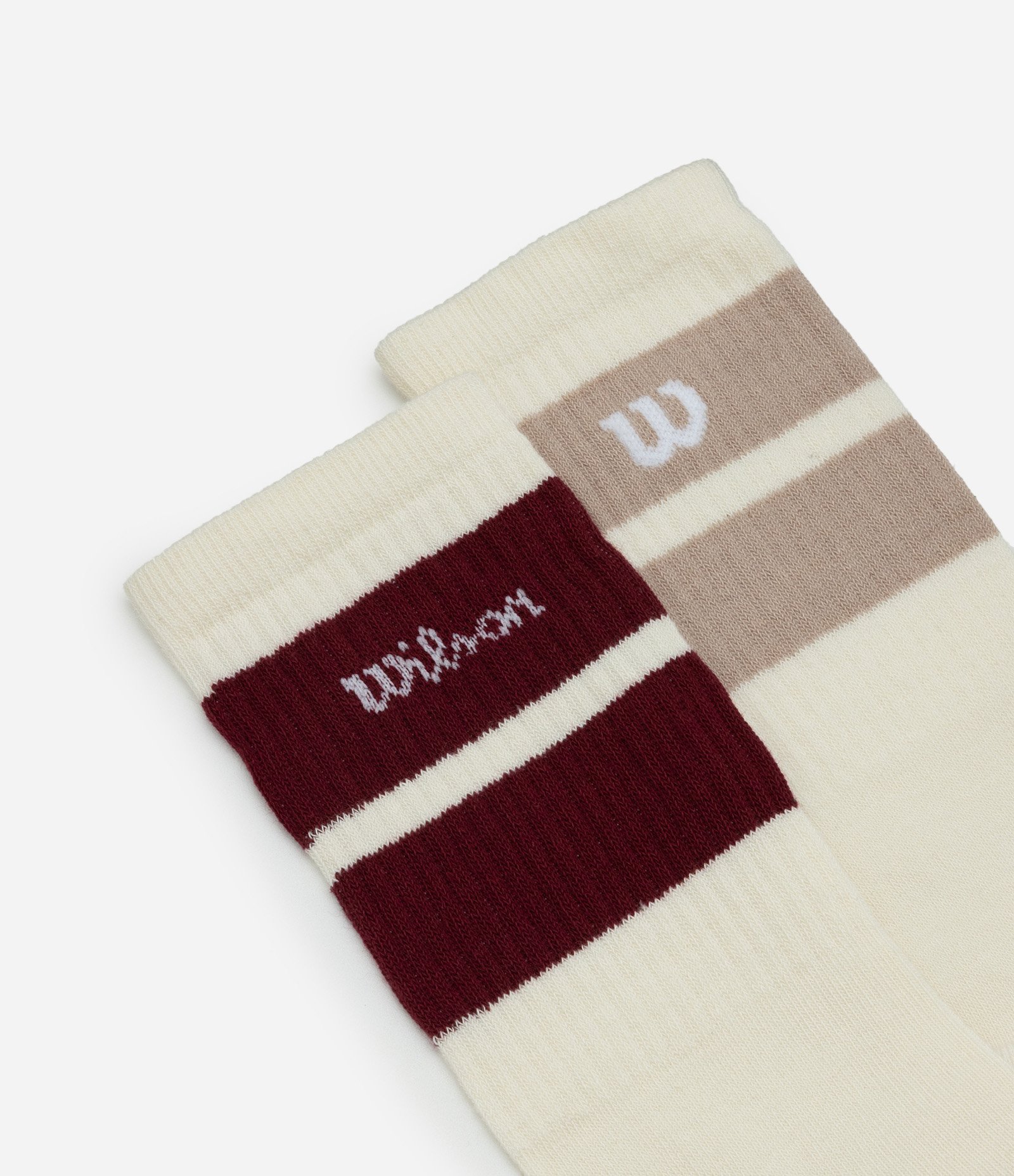 Kit 02 Meias Esportivas Wilson Cano Longo em Algodão Off White 4