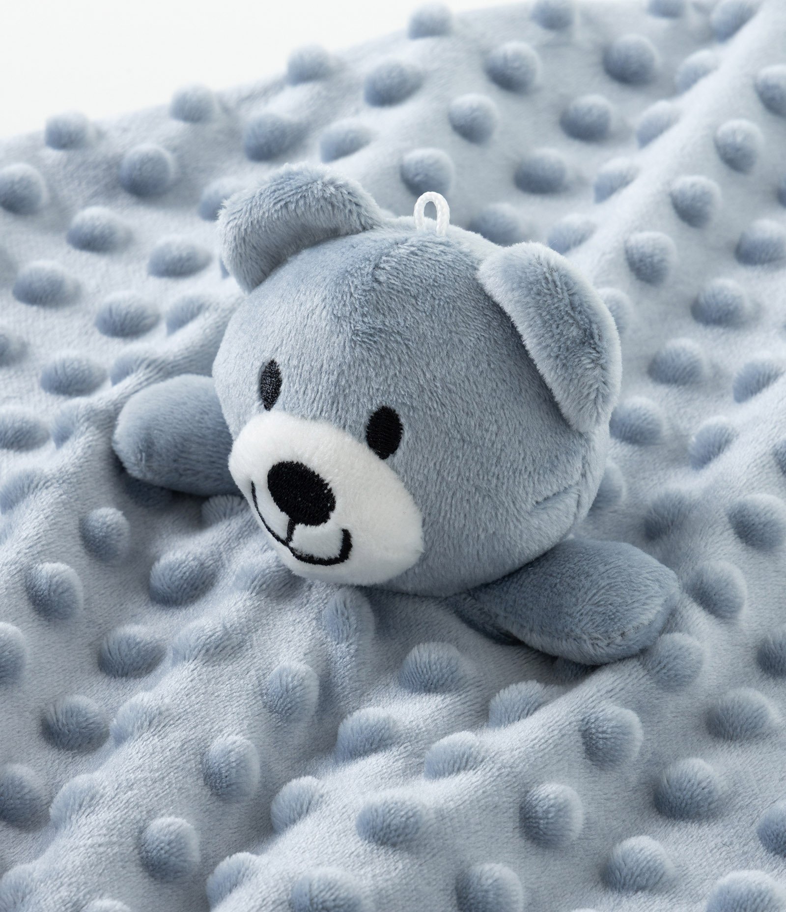Naninha Infantil em Plush com Ursinho – Tam U Azul Claro 5