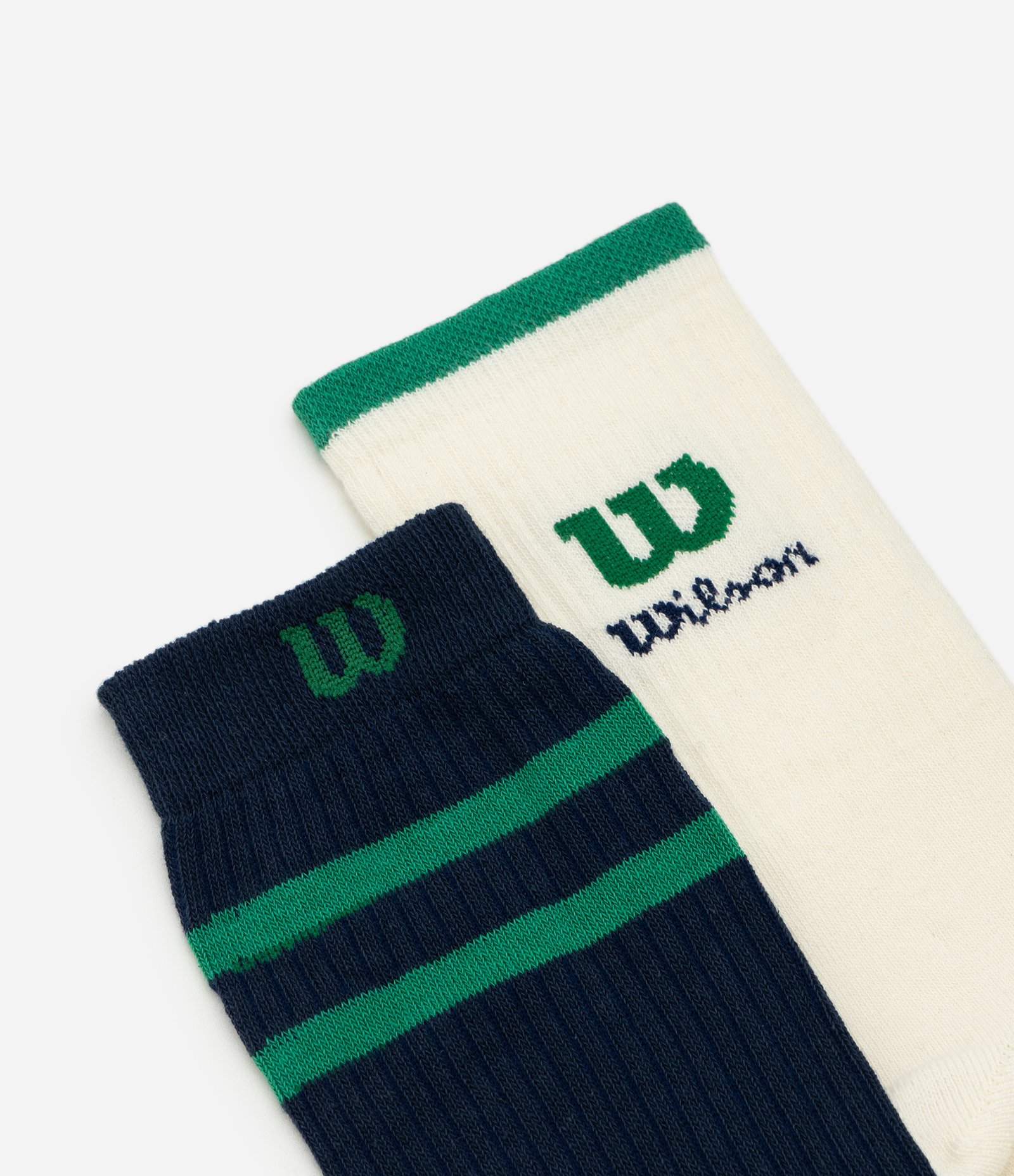 Kit com 2 Pares de Meias Cano Longo Wilson Branco / Preto 4