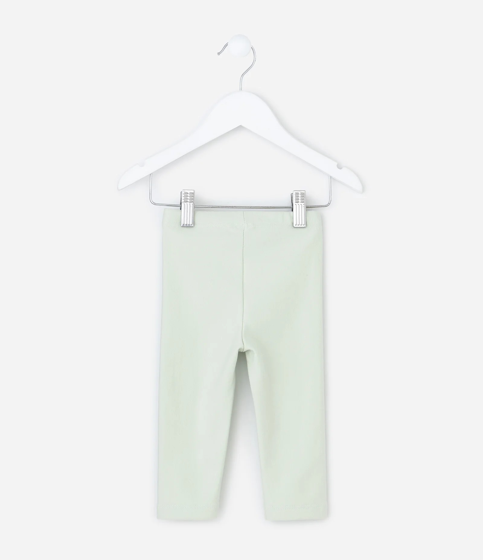 Calça Infantil Legging em Moletom com Lacinho – Tam 0 a 18 Meses Verde Claro 2