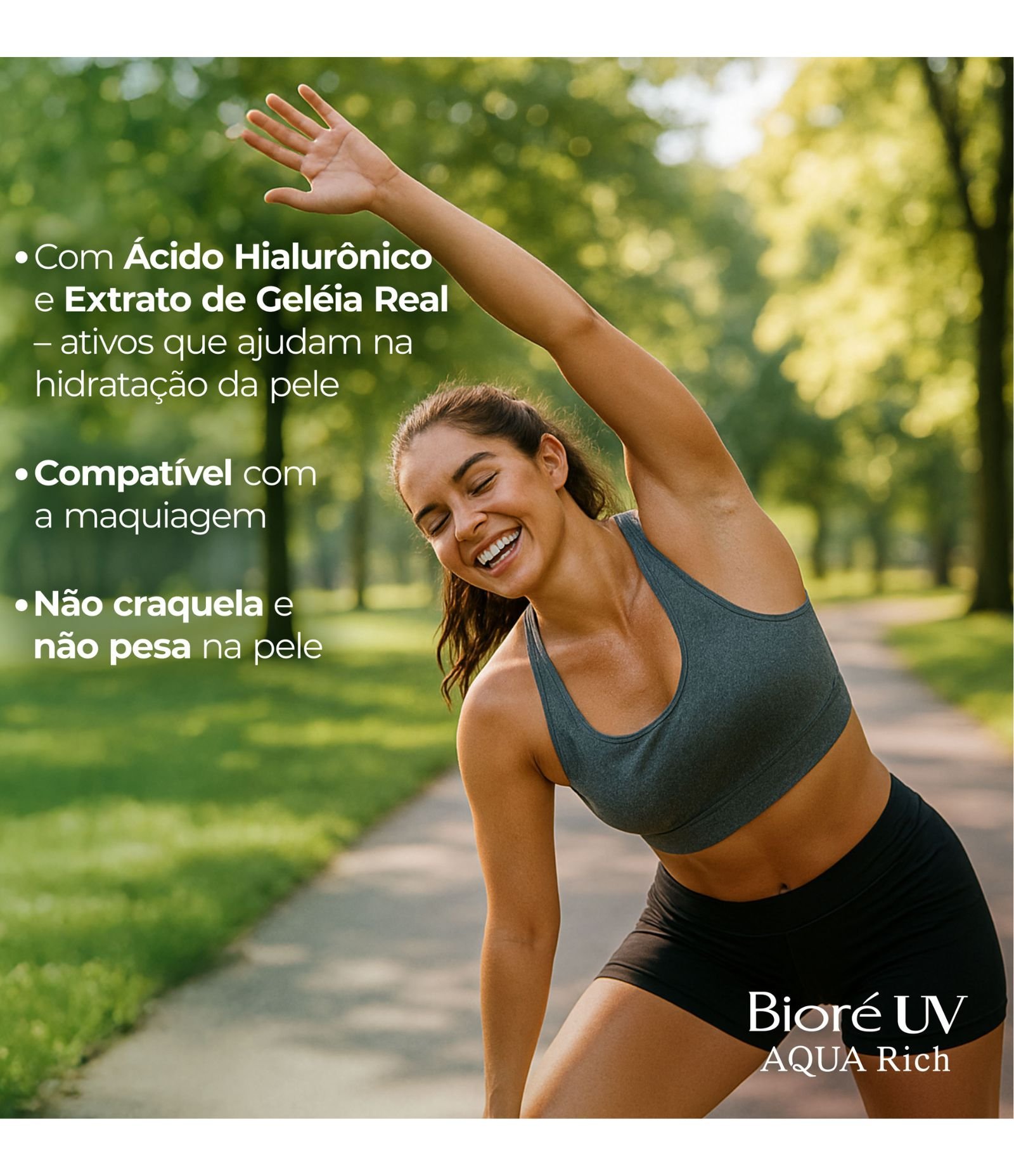 Protetor Solar Facial e Corporal UV Aqua Rich Watery Essence Biore 50ml 7