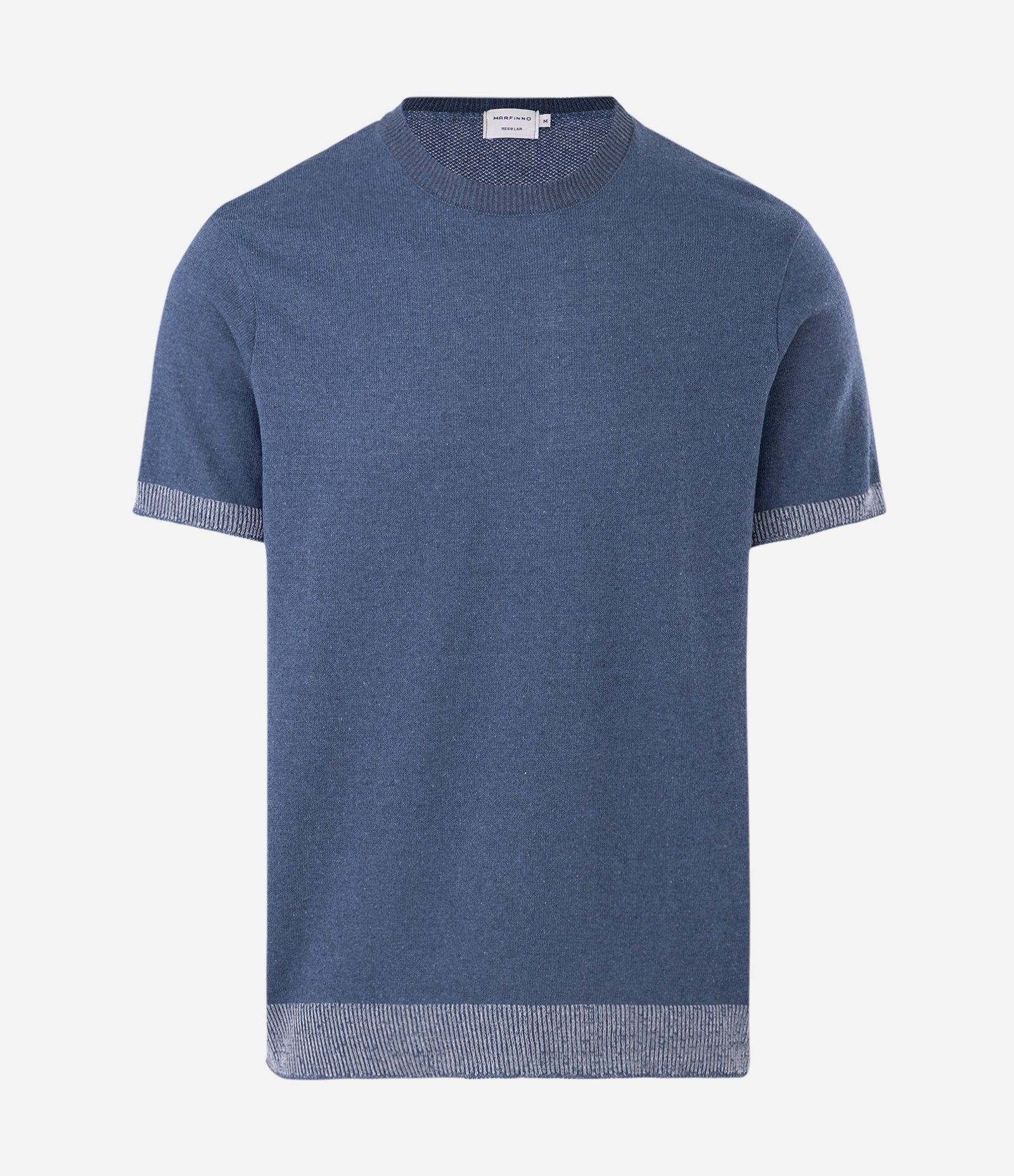 Camiseta Manga Curta com Estampa Fundo do Mar Azul 1