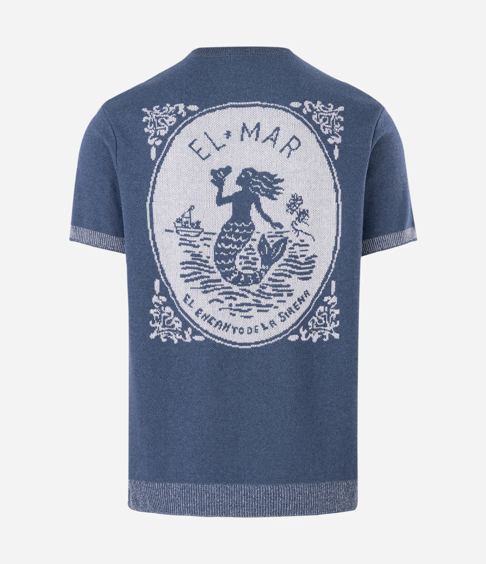 Camiseta Manga Curta com Estampa Fundo do Mar Azul 2
