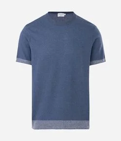 Camiseta Manga Curta com Estampa Fundo do Mar