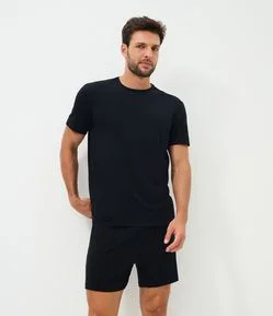 Pijama Curto Básico em Modal