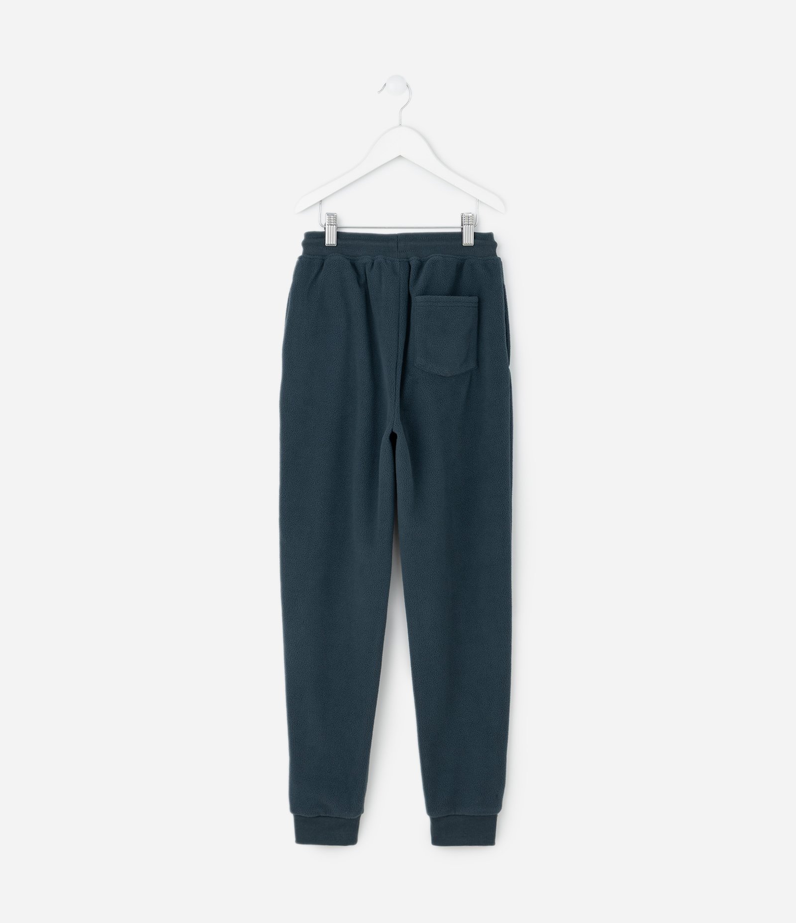 Calça Infantil Básica em Fleece - Tam 5 a 14 anos Azul Petróleo 2