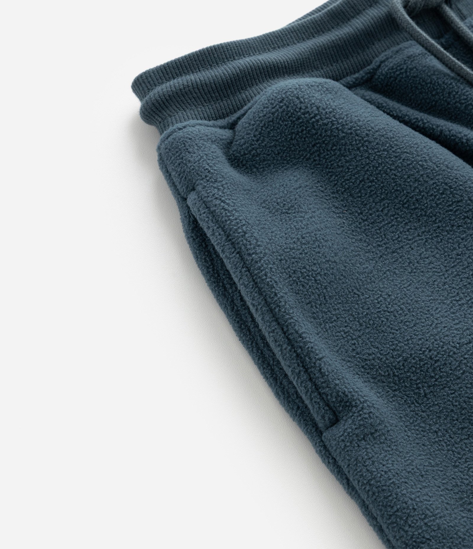 Calça Infantil Básica em Fleece - Tam 5 a 14 anos Azul Petróleo 4