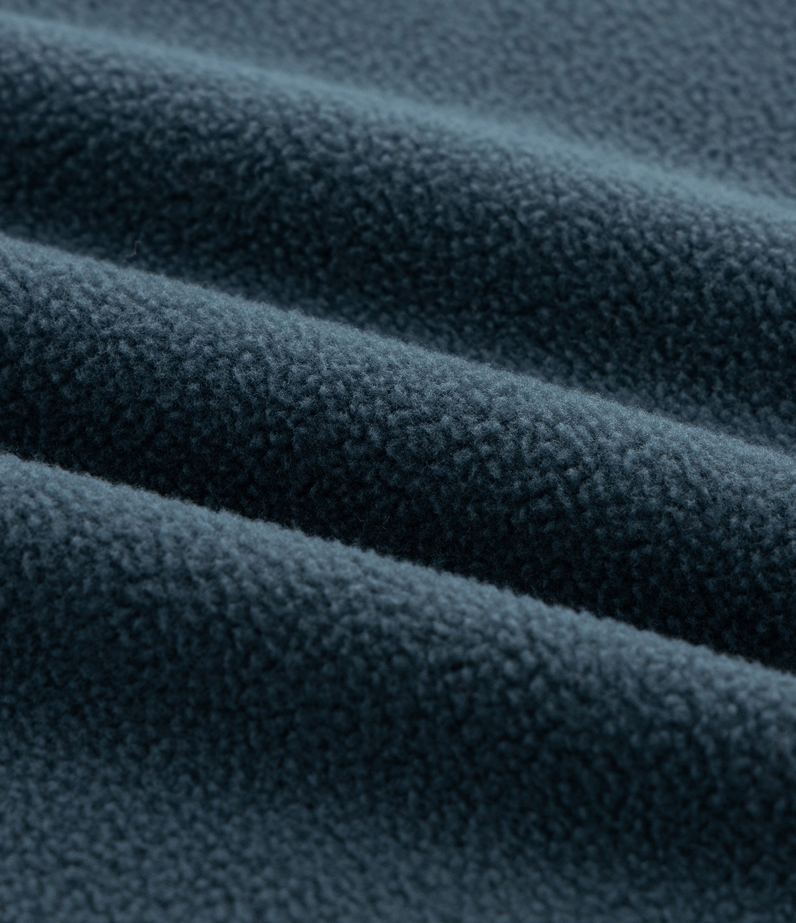 Casaco Fechado Infantil Básico em Fleece - Tam 5 a 14 anos Azul Petróleo 3