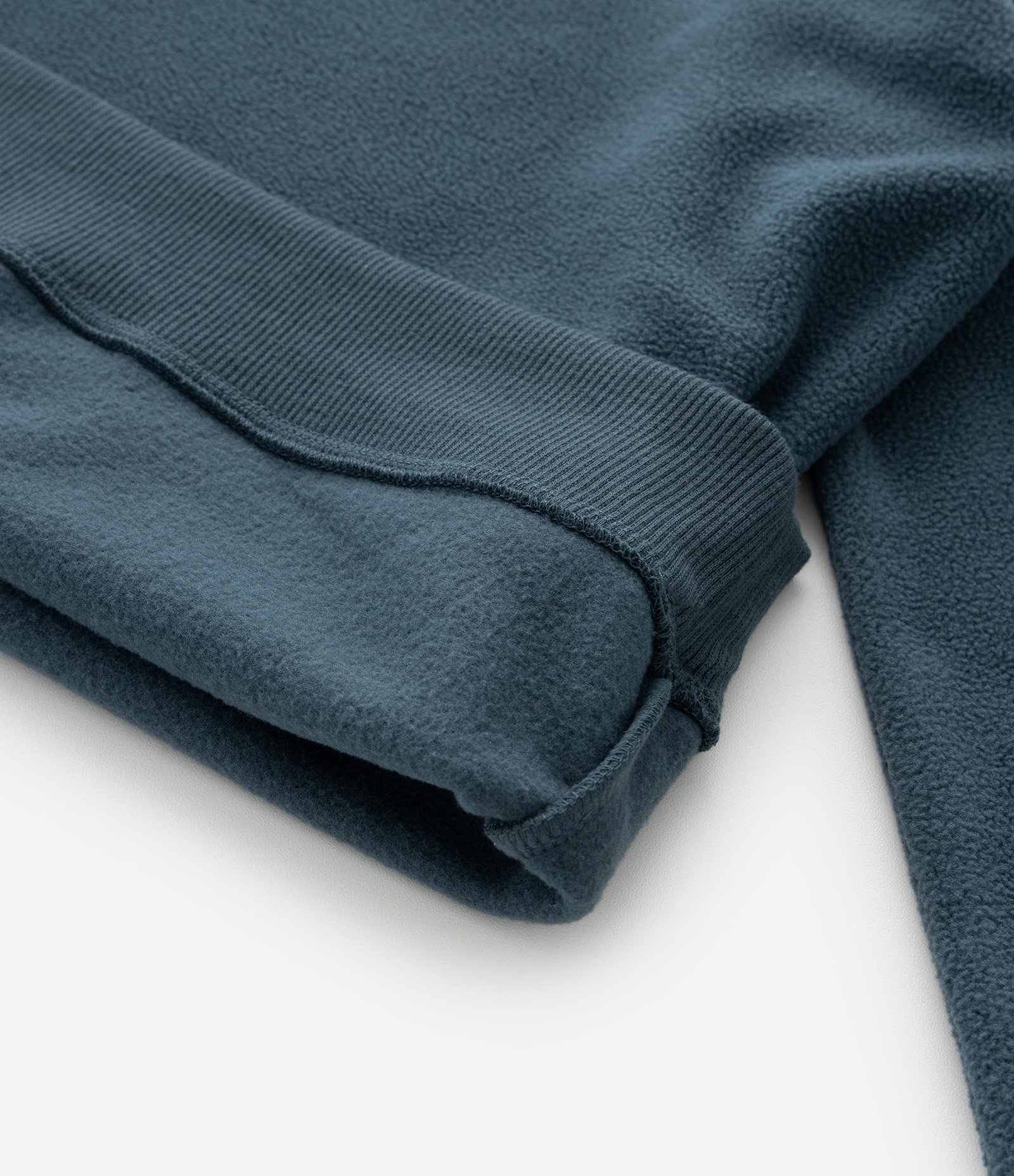 Casaco Fechado Infantil Básico em Fleece - Tam 5 a 14 anos Azul Petróleo 4