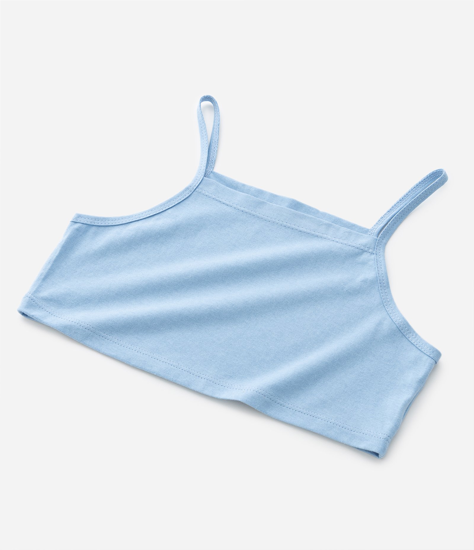 Blusa Infantil com Lacinhos na Manga e Top Interno – Tam 5 a 16 Anos Azul Bebê 10