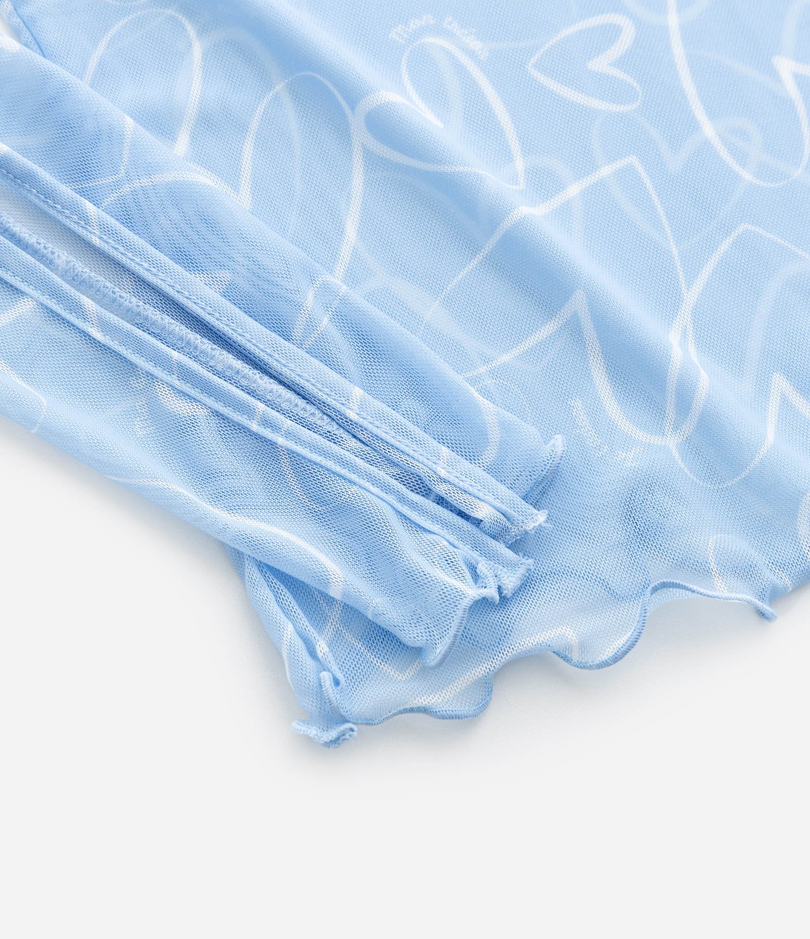 Blusa Infantil com Lacinhos na Manga e Top Interno – Tam 5 a 16 Anos Azul Bebê 6