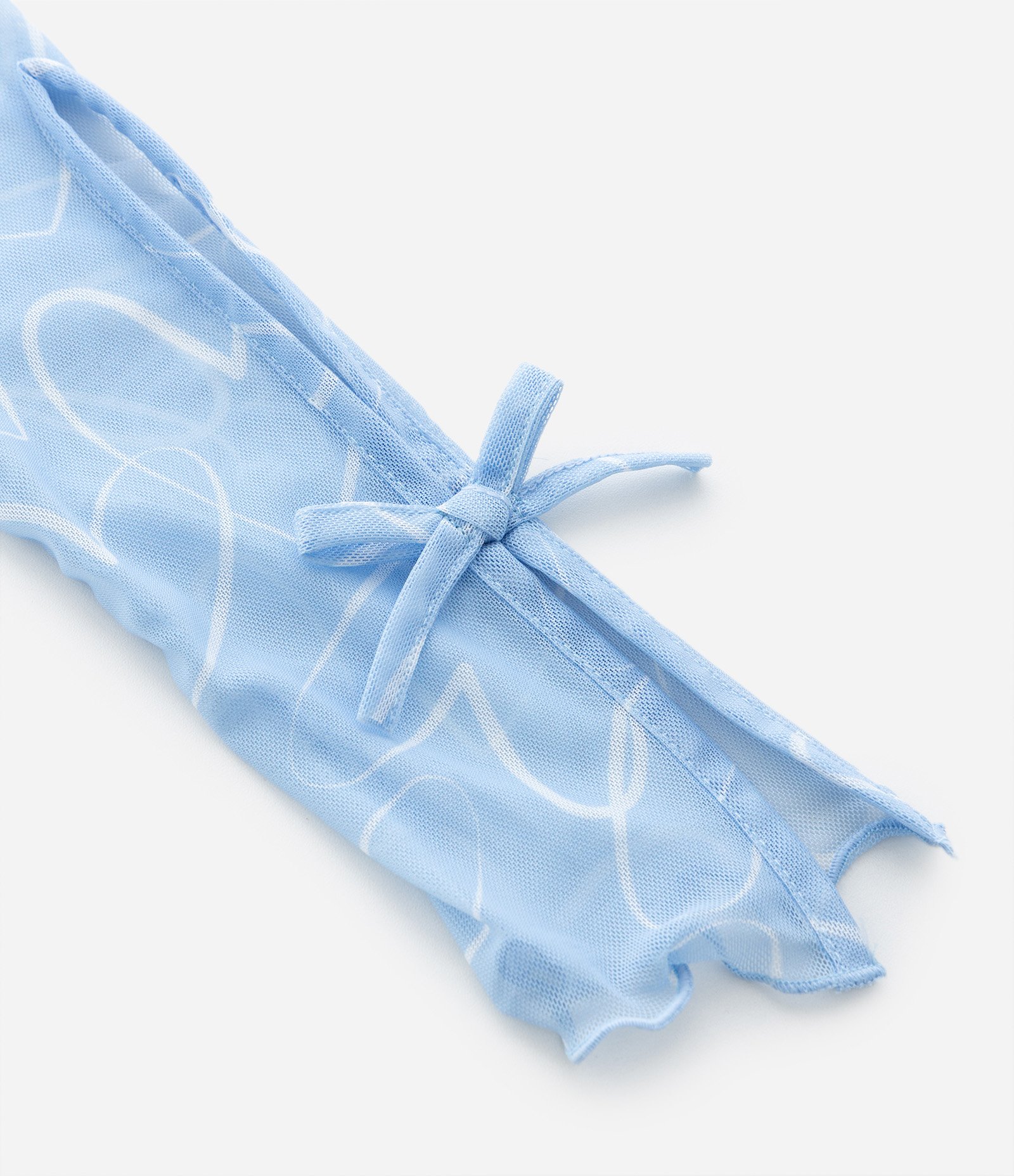 Blusa Infantil com Lacinhos na Manga e Top Interno – Tam 5 a 16 Anos Azul Bebê 7