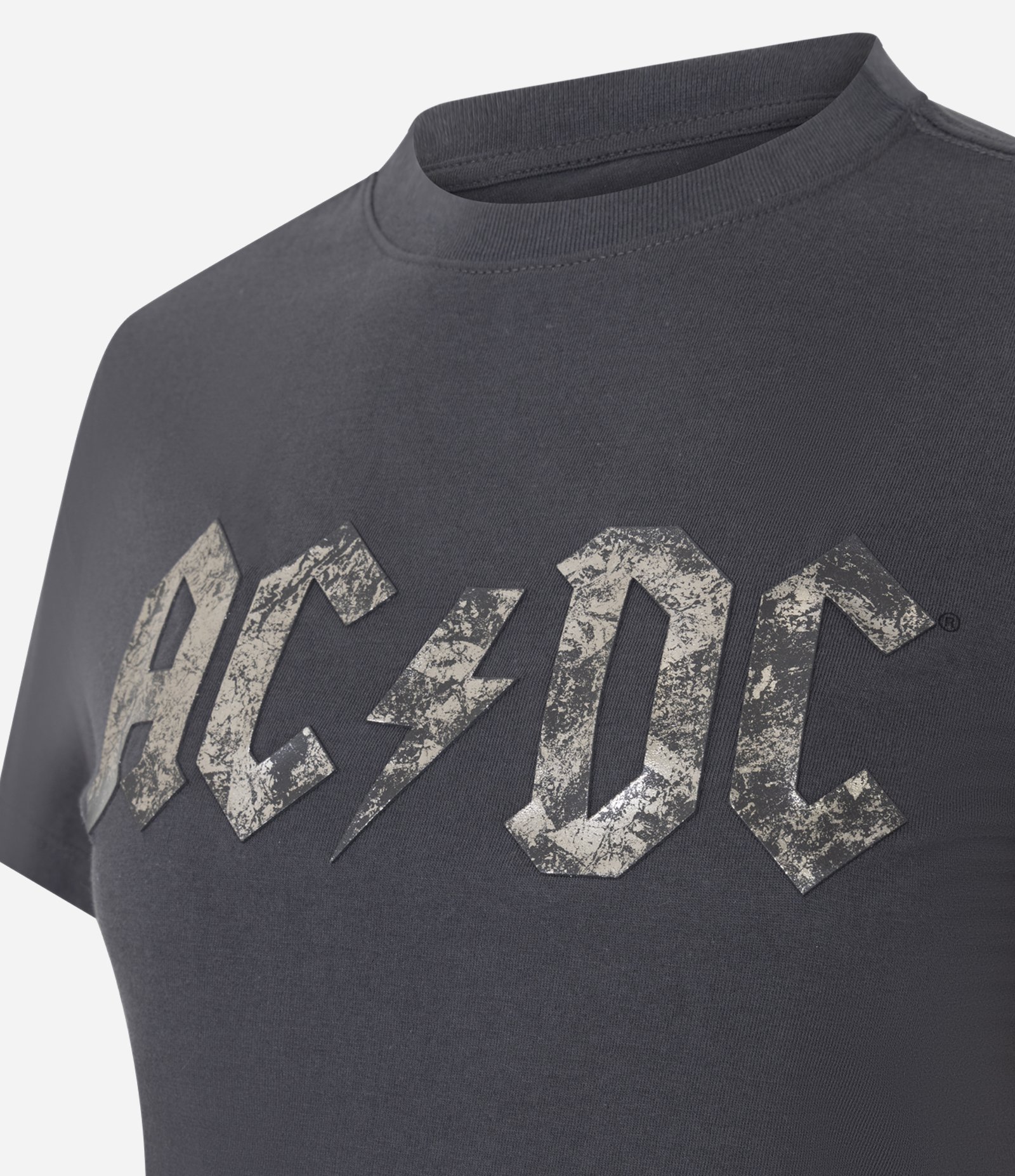 Blusa Baby Tee em Algodão com Estampa AC/DC Preto 5