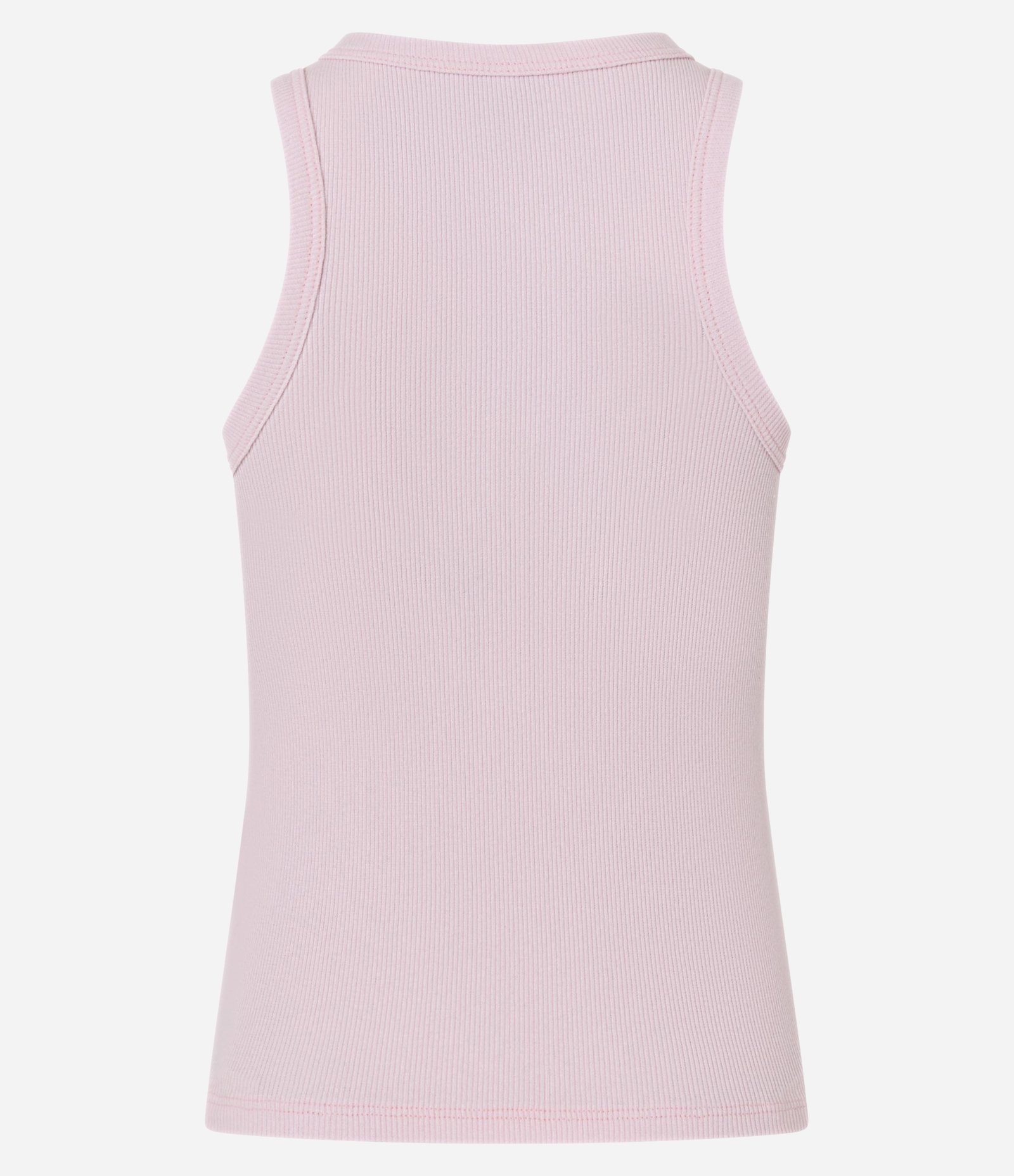 Blusa Regata Básica em Ribana com Leve Textura Rosa Claro 6