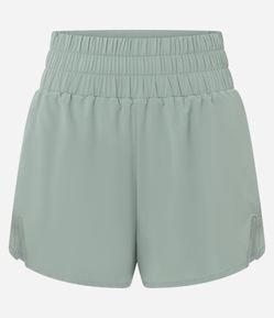 Bermuda Esportiva Sem Costura com Calcinha Interna e Textura Lisa