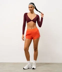 Short Runner Esportivo com Cós Largo Elástico