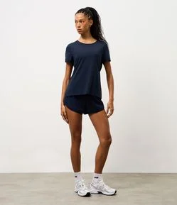 Short Runner Esportivo com Cós Largo Elástico