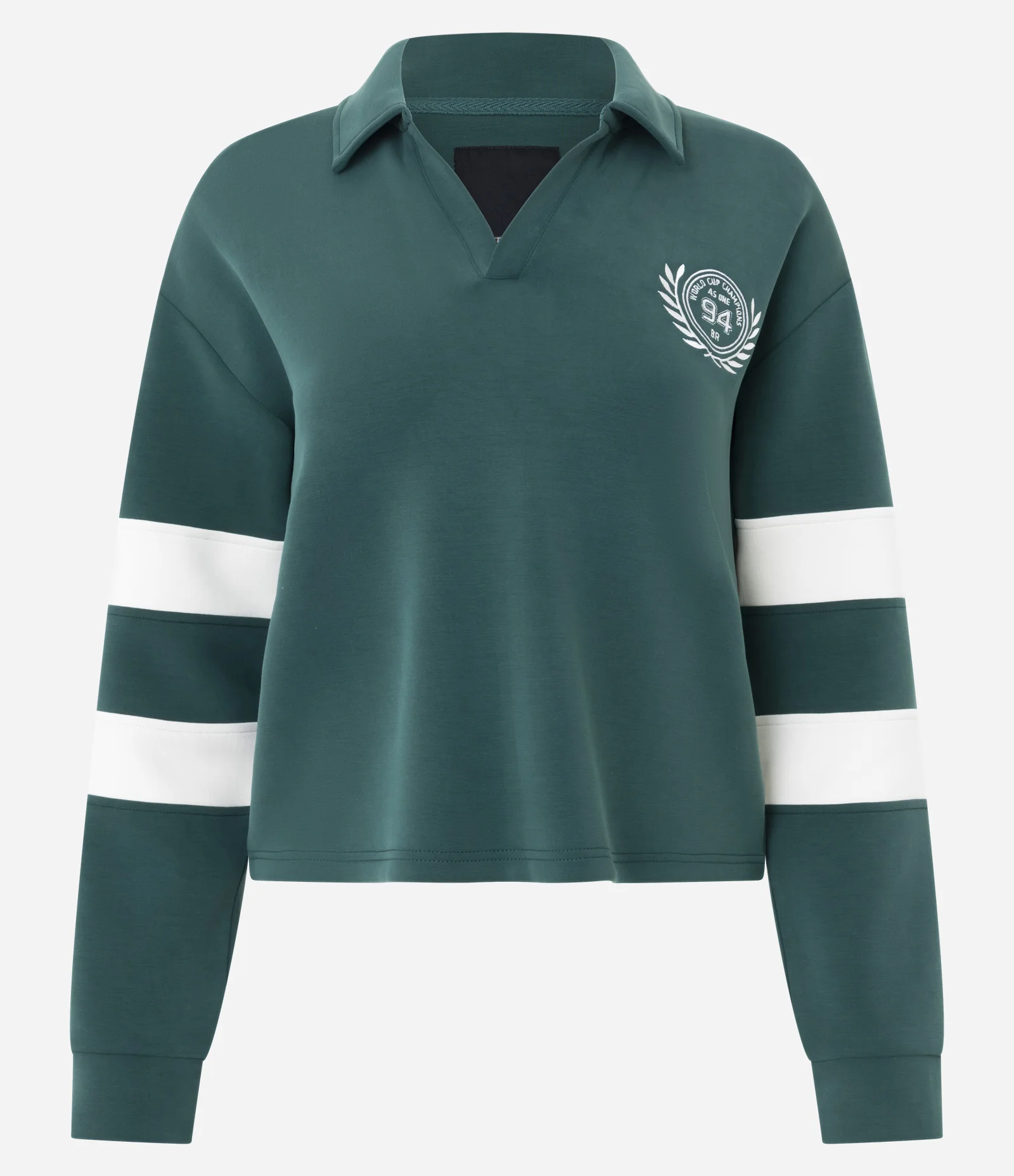 Casaco Esportivo em Modal com Bordado Brasil 94 Verde 1